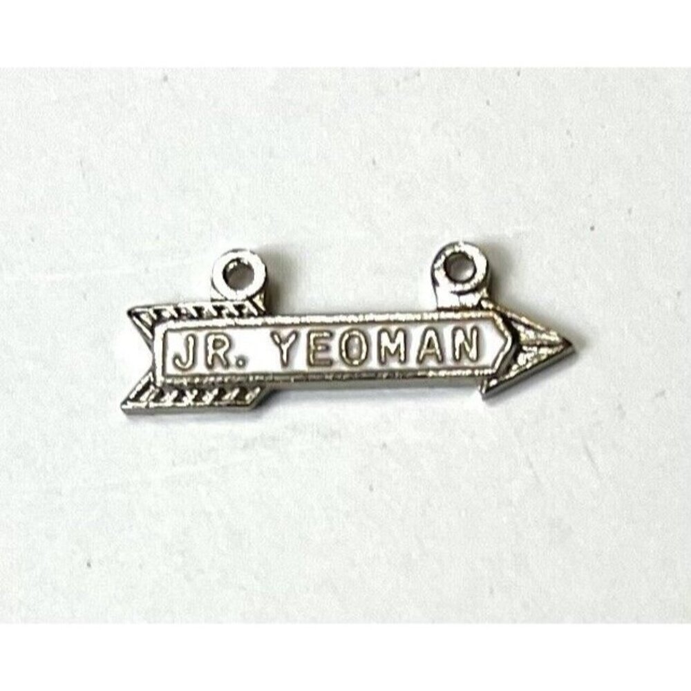 VTG 3/8" White/Silvertone CAA Archery NAA JOAD Olympic Arrow JR YEOMAN AWARD BAR